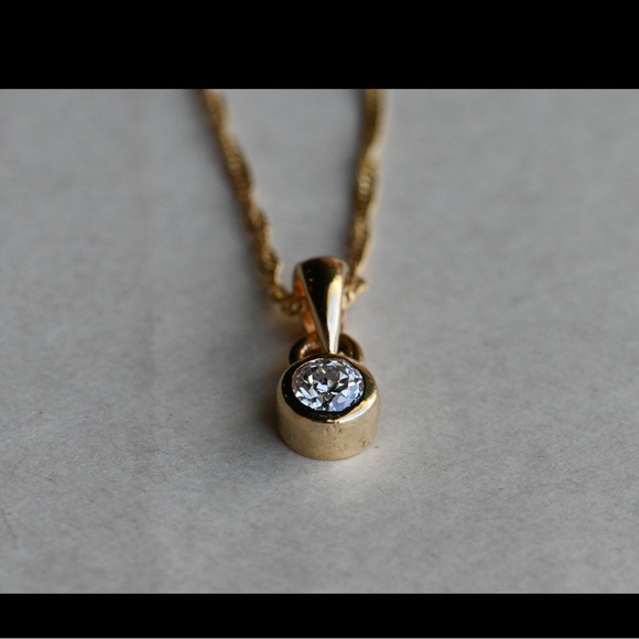 .28 Carat Old European Cut Diamond Pendant - Picture 5 of 9